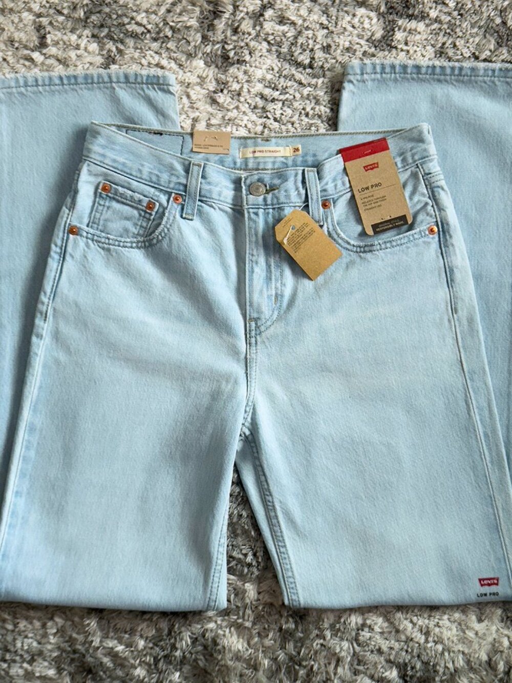 levi’s low pro jeans in "charlie won" light wash ♡